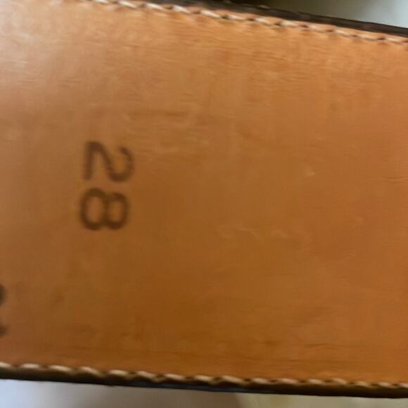 Boa and Water Buffalo Leather Belt. 28 - Picture 3 of 6